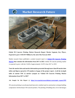 3D Concrete Printing Market Research Report - Global Forecast to 2023