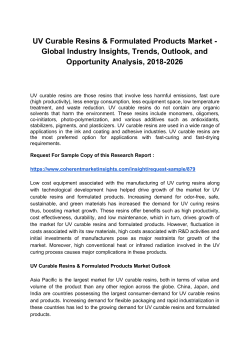 UV Curable Resins & Formulated Products Market