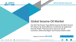 Global Sesame Oil Market by Type, Manufacturer & Application 2018-2025