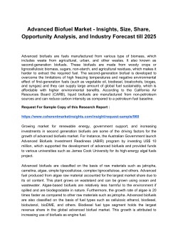 Advanced Biofuel Market