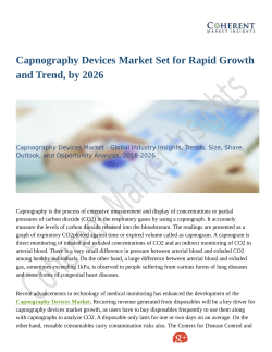 Capnography Devices Market Set for Rapid Growth and Trend, by 2026