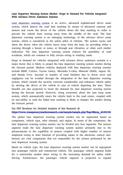 Lane Departure Warning System Market