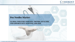 Pen Needles Market Present Chances, Trends, Value Chain And Stakeholder Analysis 2018-2026