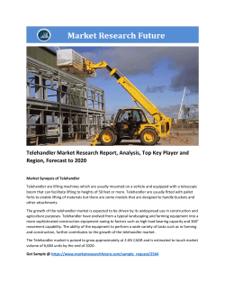 Telehandler Market Research Report – Forecast to 2020
