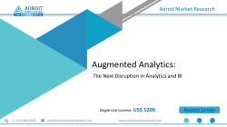 Augmented Analytics Market Anticipated for Progressive CAGR Growth During 2018-2025