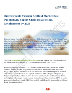 Bioresorbable Vascular Scaffold Market Accrues Phenomenally by 2026 with a Staggering CAGR