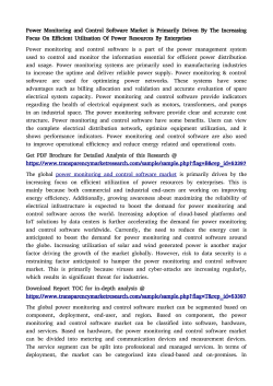 Power Monitoring and Control Software Market