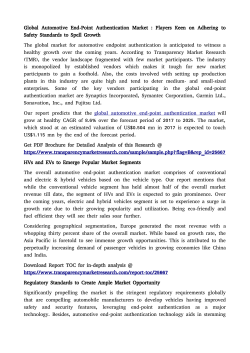 Automotive End-Point Authentication Market