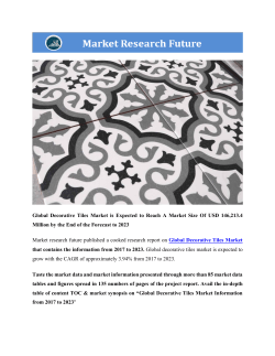 Global Decorative Tiles Market
