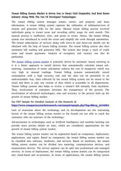 Tenant Billing System Market