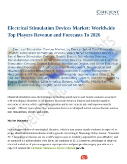 Electrical Stimulation Devices Market: Region Wise Analysis of Top Players in Market by its Types and Application 2018-2026