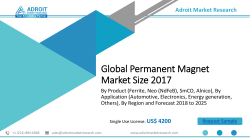 Permanent Magnet Market: Global Industry Report 2019