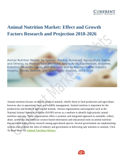 Animal Nutrition Market: Effect and Growth Factors Research and Projection 2018-2026