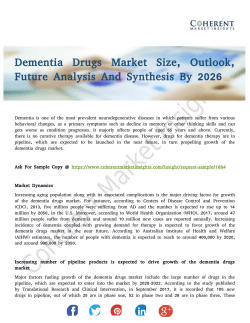 Dementia Drugs Market Top Players Success Milestones And Forecasts To 2026