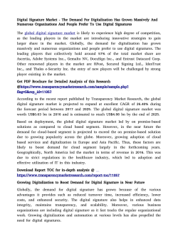 Digital Signature Market