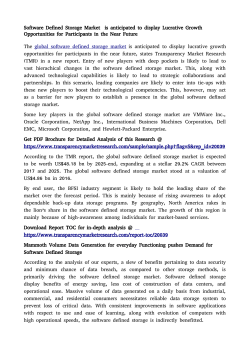 Software Defined Storage Market