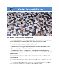 Global Construction Aggregate Market Research Report - Forecast to 2021