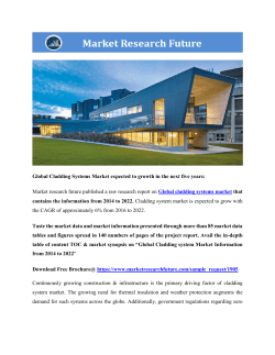 Global Cladding Systems Market expected to growth in the next five years