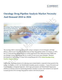 Oncology Drug Pipeline Analysis Market Accrues Phenomenally by 2026 with a Staggering CAGR