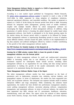 Talent Management Software Market