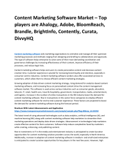 Content Marketing Software Market