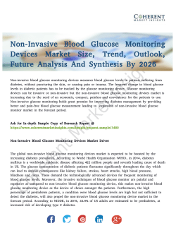 Non-Invasive Blood Glucose Monitoring Devices Market Booming Worldwide and Advancement Outlook 2026