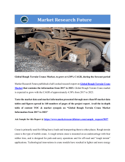 Rough Terrain Crane Market Research Report- Forecast 2023