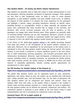 Ship Speakers Market