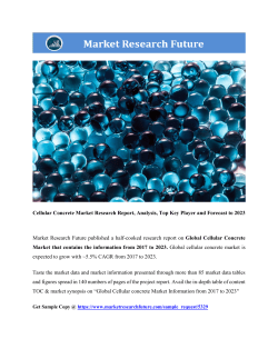 Cellular Concrete Market