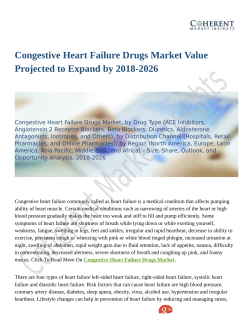 Congestive Heart Failure Drugs Market Moving Toward 2026 With New Procedures