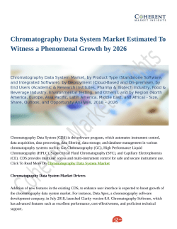 Chromatography Data System Market Trends Estimates High Demand by 2026