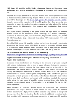 High Power RF Amplifier Module Market