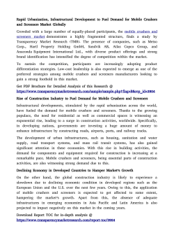 Mobile Crushers and Screeners Market