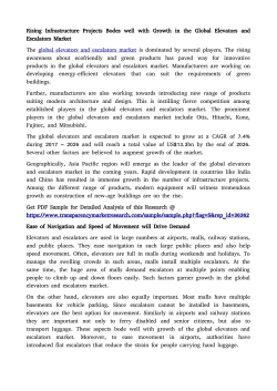 Elevators and Escalators Market