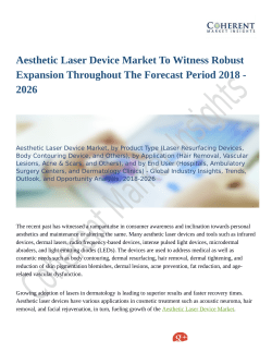 Aesthetic Laser Device Market Trends Estimates High Demand by 2026