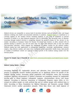 Medical Coating Market To See Massive Growth Globally By 2026