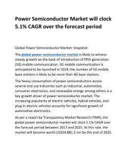 Power Semiconductor Market will clock 5
