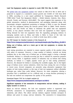 Leak Test Equipment market