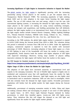 market for light engine