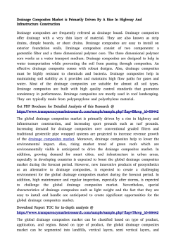 Drainage Composites Market