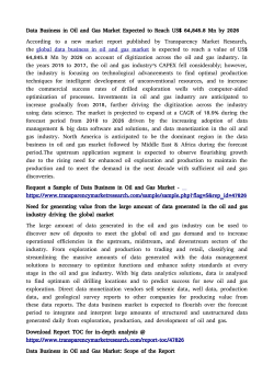 Data Business in Oil and Gas Market