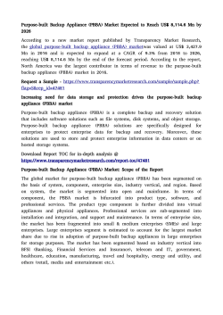 Purpose-built Backup Appliance (PBBA) Market