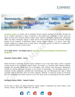 Stereotactic Systems Market to Record Overwhelming Hike in Revenues by 2026