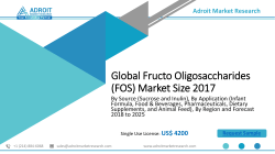 Fructo Oligosaccharides (FOS) Market By Type, Product, Application, Region, Global Outlook And Forecast To 2025