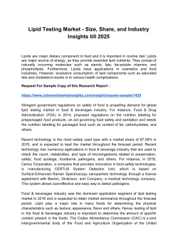 Lipid Testing Market