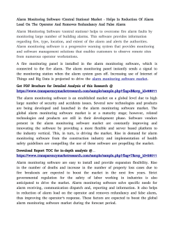 Alarm Monitoring Software (Central Stations) Market