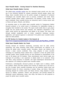 Smart Wearable Market