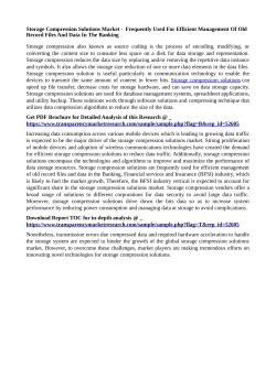 Storage Compression Solutions Market