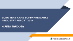Long-term care software market - Industry Report 2019