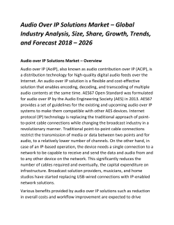 Audio Over IP Solutions Market